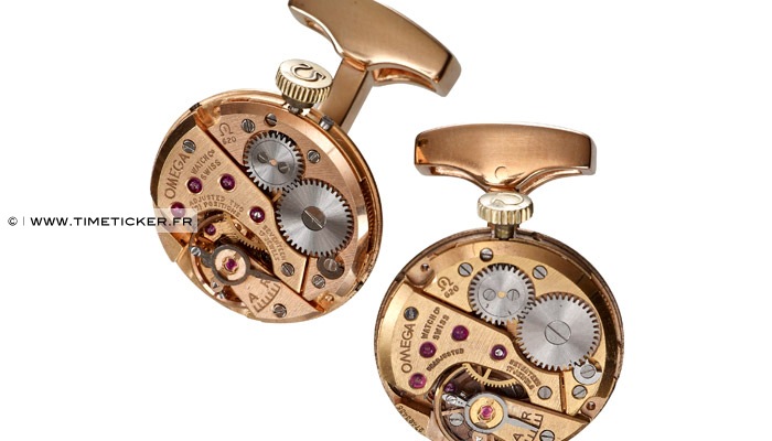 Boutons de Manchette Mécansime Montre Omega