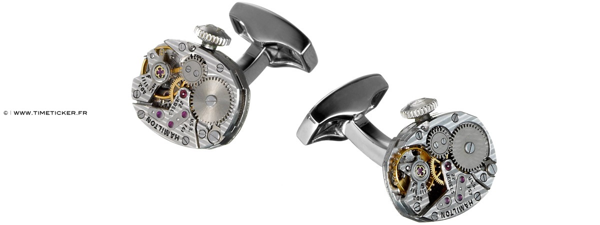 Boutons Manchette Mecanisme Montre Hamilton