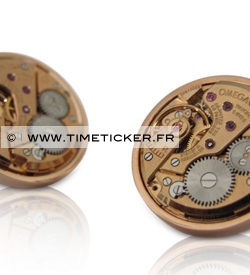 Boutons de Manchette Mécanisme de montre cerclé - Omega